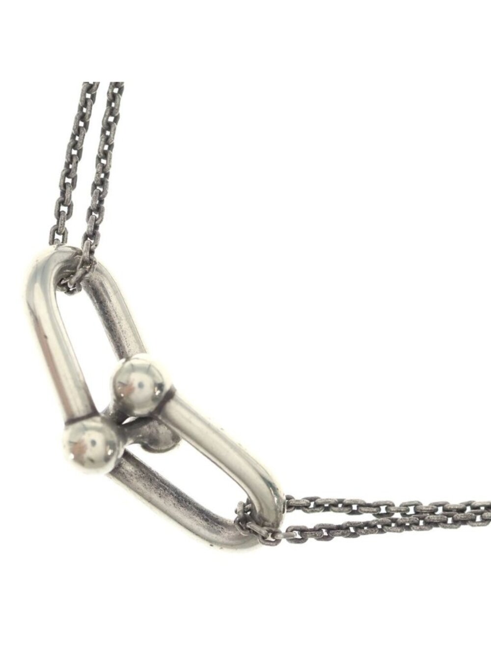 Tiffany & Co HardWear Double Link Necklace Silver